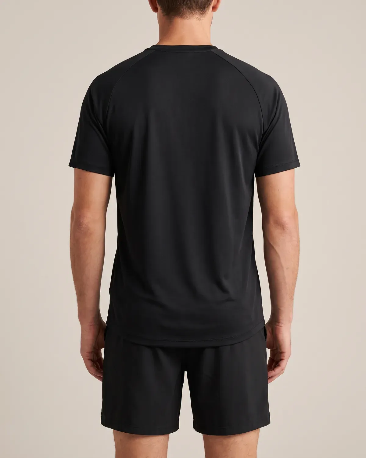 Base Training Tee in Black, back