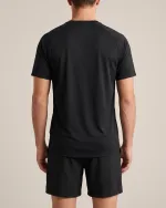 Base Training Tee in Black, back