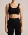 Contour Seamless Sports Bra in Black, front