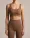 Contour Seamless Sports Bra in Mocha, front