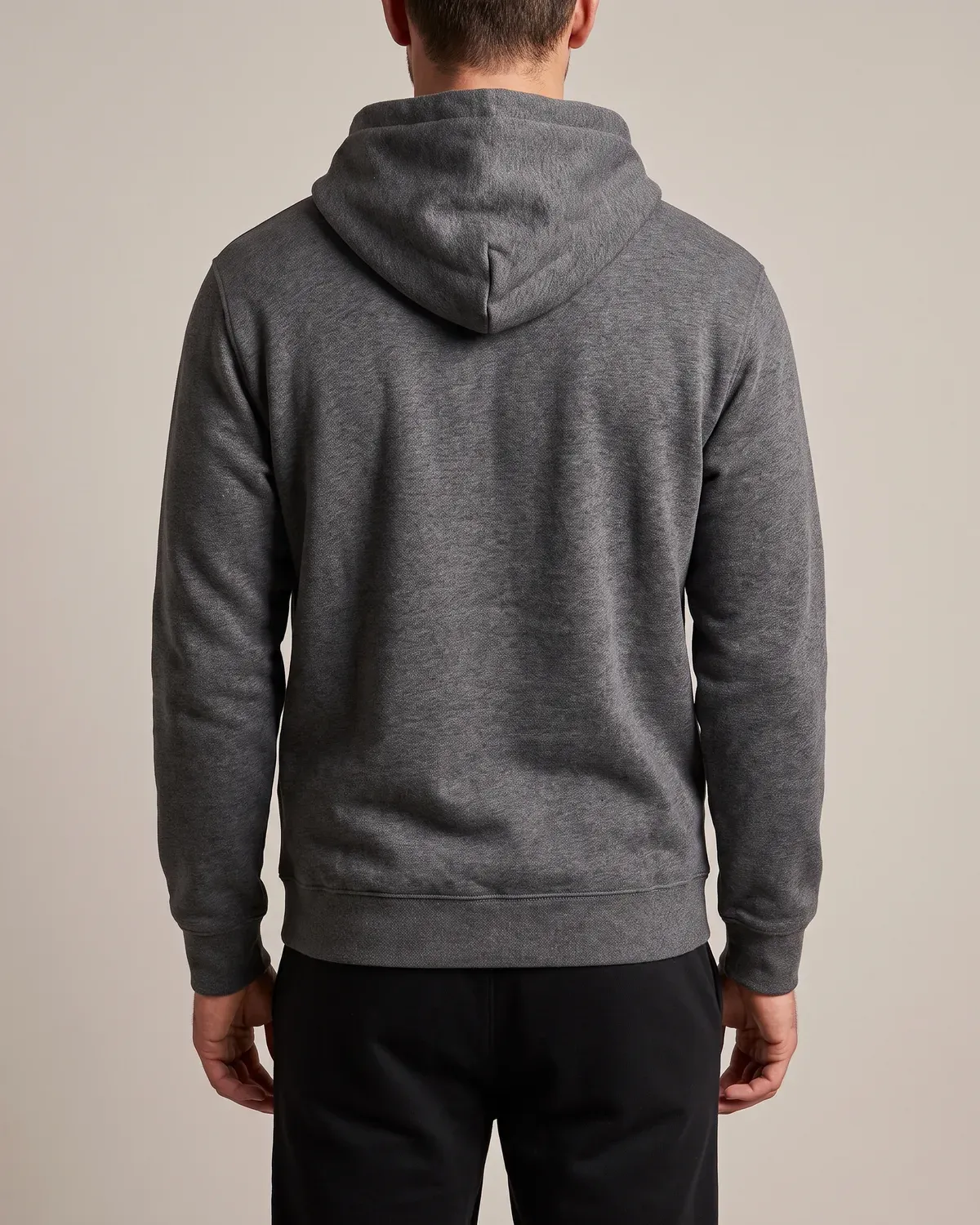 Heavyweight Hoodie in Charcoal, back