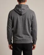 Heavyweight Hoodie in Charcoal, back
