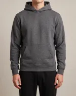 Heavyweight Hoodie in Charcoal, front