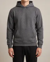 Heavyweight Hoodie in Charcoal, front