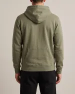 Heavyweight Hoodie in Olive, back