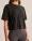Studio Crop Tee in Black, front